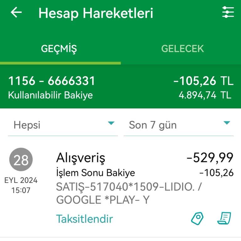 Lidio Ödeme Hizmetleri Lıdıo İzinsiz Habersiz Para Çekimi