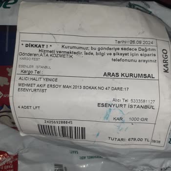 Aras Kargo Sahte Lifta 5mg Ürün