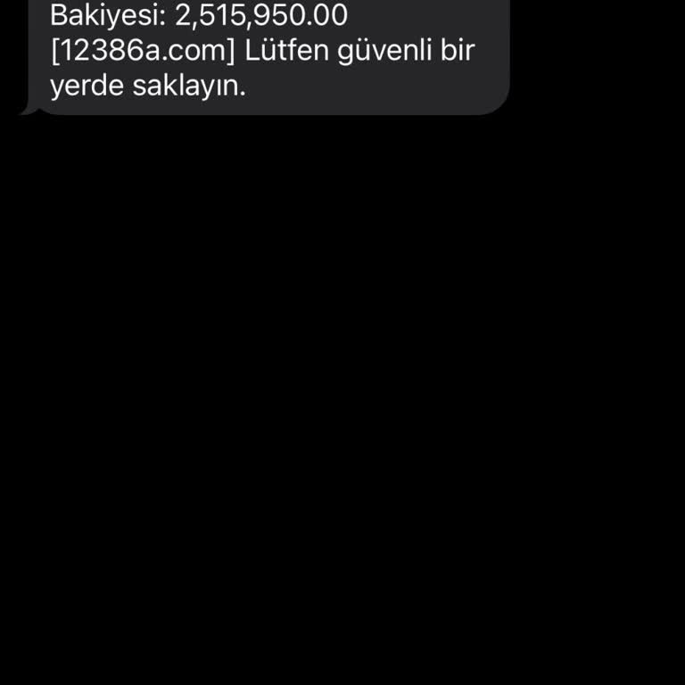 Türk Telekom 12386a.com Sitesinden Bana Gelen Kötü Mesaj