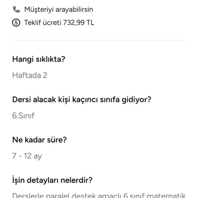 Armut 732 Lira Teklif Ücreti