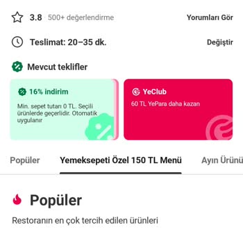 Yemek Sepeti Kupon Kullanılmıyor