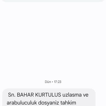 E.UZLASMA (SMS) Ekl Uzlaşma Bilinmeyen Kişiler