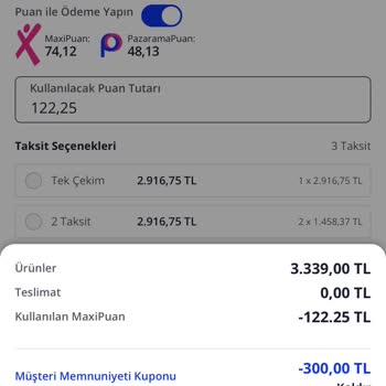 Pazarama Ödemede Farklı Ücret Aldı