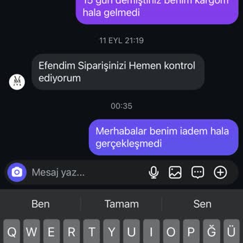 Versa Mall Store 2 Aydır Uğraşıyorum İademi Alamadım