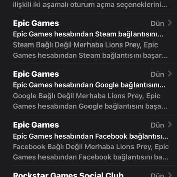 Epic Games Epicgames Hesabım Ele Geçirildi