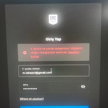 Epic Games Epicgames Hesabım Ele Geçirildi