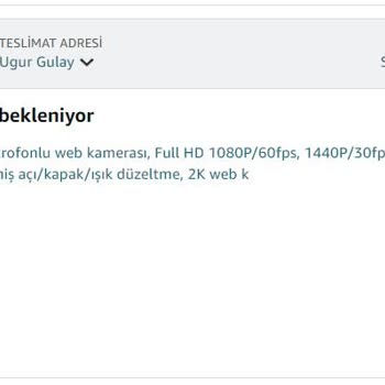 Amazon Nerede Olduğu Bilinmeyen Gönderi