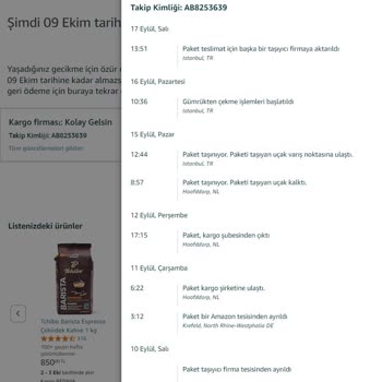 Amazon Nerede Olduğu Bilinmeyen Gönderi
