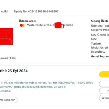 Amazon Nerede Olduğu Bilinmeyen Gönderi
