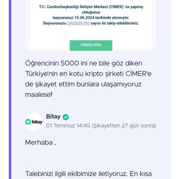 Bitay 6 Aydır Paramı Ödemiyor
