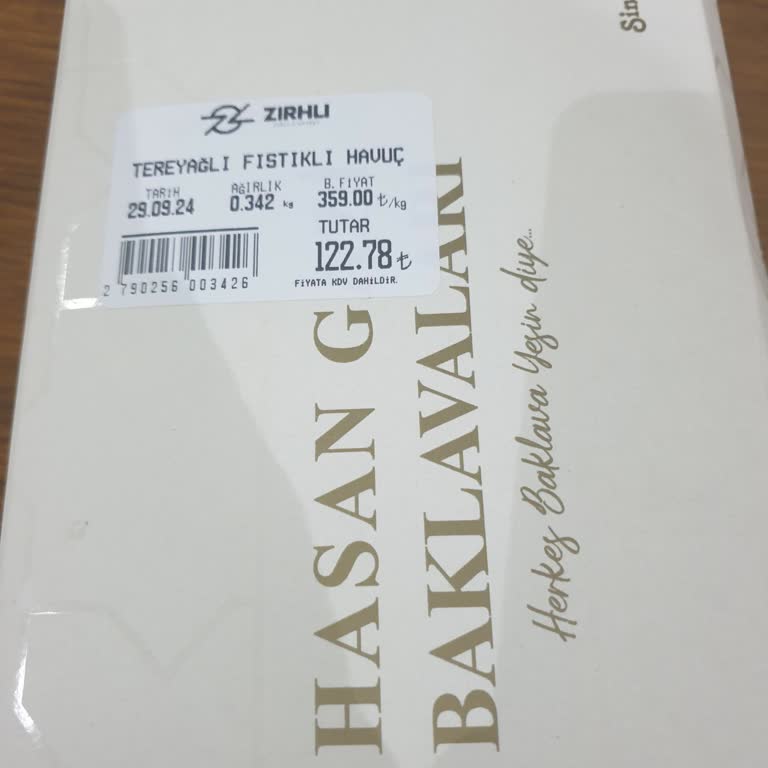 Hasan Gazi Baklavaları Çorlu Zırhlı Market