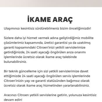 Bül Otomotiv Citroen Marka Garantili Aracımda Yaşadığım Mağduriyetim Çözülemiyor.
