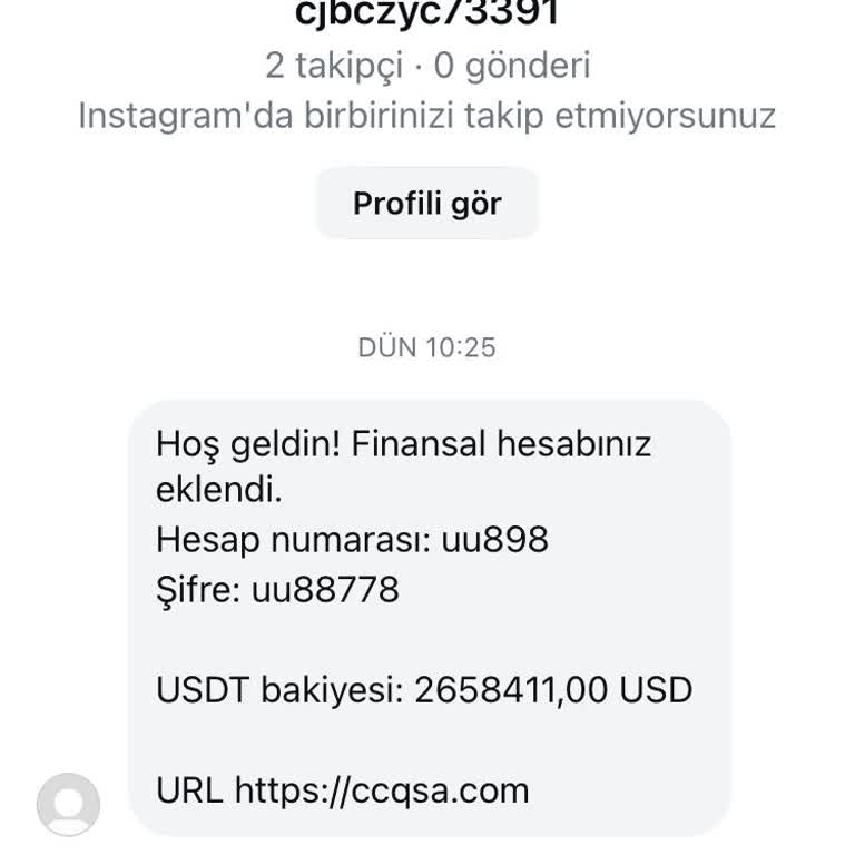 Meta Finansal Hesabınız Eklendi