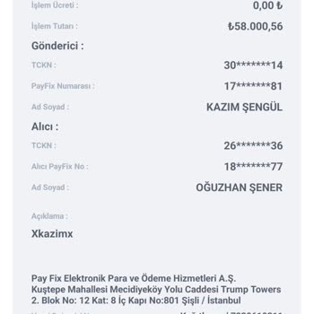 Payfix Hesabım Hecklendi Kullanıcı Bulunsun