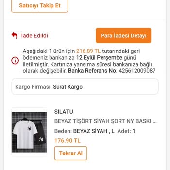 Trendyol İade Geri Ödemesinde Sanal Kart Gözükmemesi