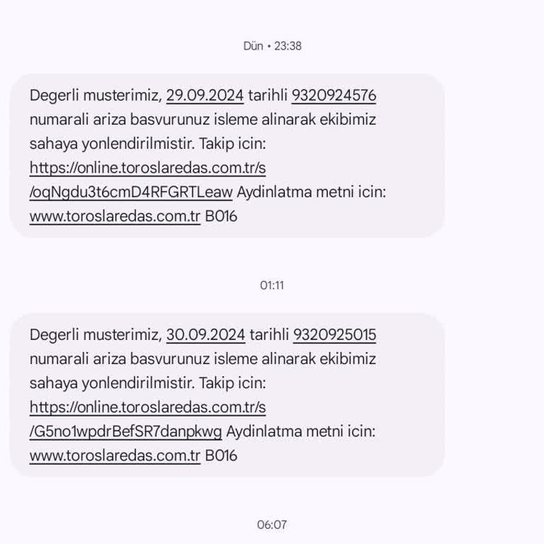 Enerjisa Toroslar Perakende Gece Boyunca Çözülemeyen Elektrik Kesintisi