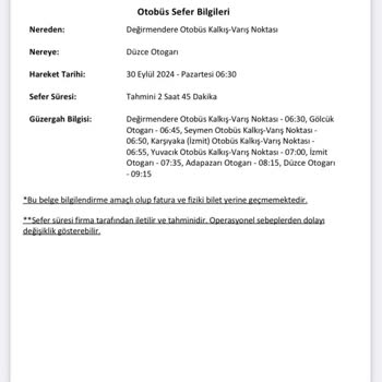 Obilet Erken Seçilen Otobüs Gelmedi, İşe Geç Kaldım