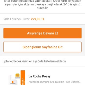 Trendyol'da Aynı Gün İçinde Yapılan Sipariş İptalinin İade Ücreti