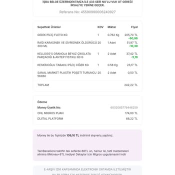 Migros Fatura Hatası, Fazla Ücret Alınması