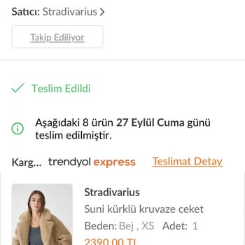 Trendyol Eksik Ürün İlgisizlik