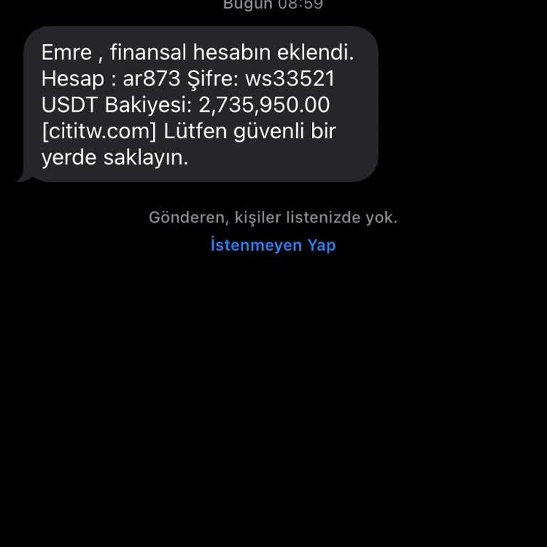 Şüpheli Mesaj!