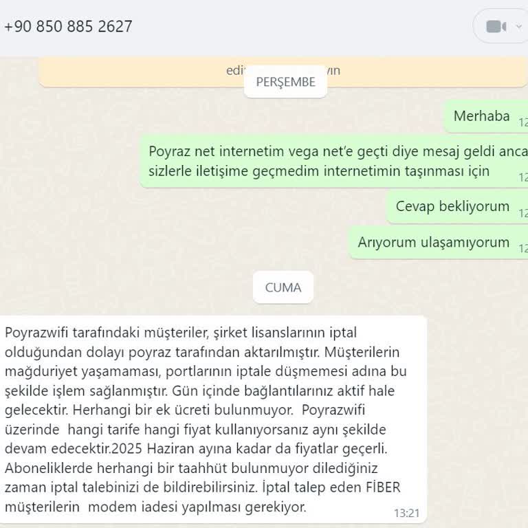 Veganet İzinsiz Abonelik Ve İletişim Sorunları