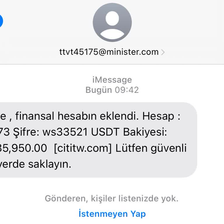 Meta Minister.com Dan Gelen Mesaj