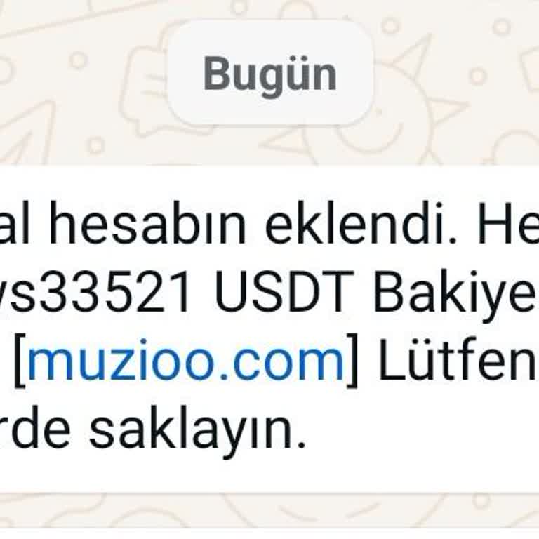 Hesabın Eklendi Yazısı!