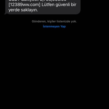 gmx.com Telefonuma Mesaj Olarak Gelen Bana Ait Olmayan Finansal Hesap