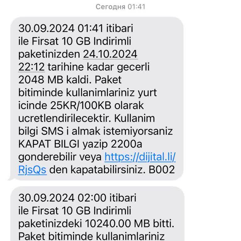 Turkcell 10 GB İnternet Paketi Hızla Tükendi