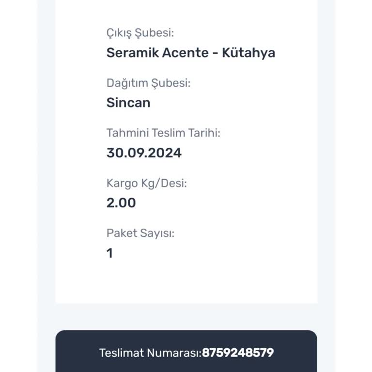 Sürat Kargo Ürünüm Gelmedi, Bugün Teslim Edilmesi Gerekiyor.