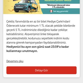 Vodafone Hediye Çarkı Hayal Kırıklığı: İnternet Beklerken Küçük İndirimler