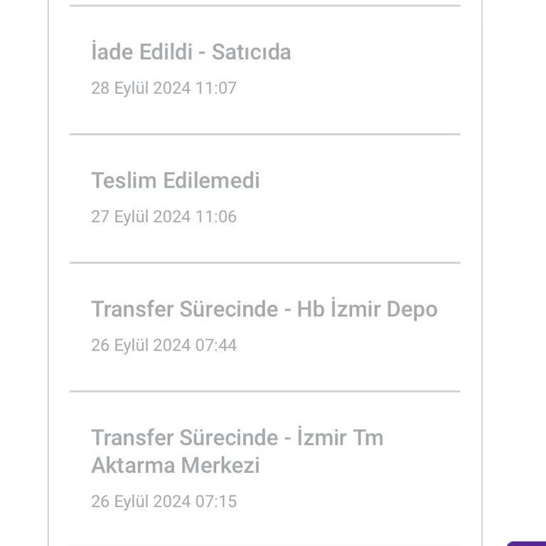 hepsiJET İzmir Şube Kargo İade Hakkında