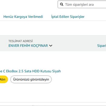 Amazon Siparişim Yanlış Geldi.