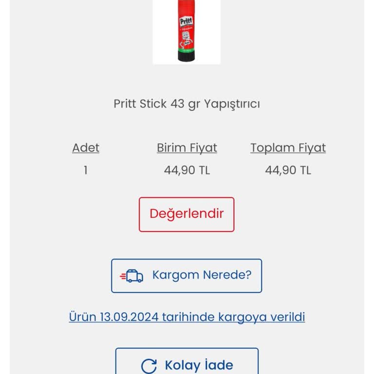 D&R Eksik Ürün Kargo Sorunu