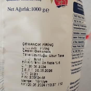 Tat Bakliyat Tat Osmancık Pirinci