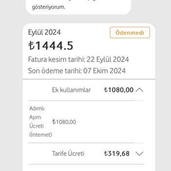 Fahiş İnternet Aşım Ücreti ve Yanıltıcı Fatura Bilgisi