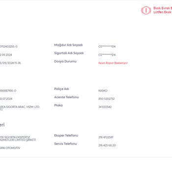 Ray Sigorta 17 Gündür Kesin Rapor Bekleniyor