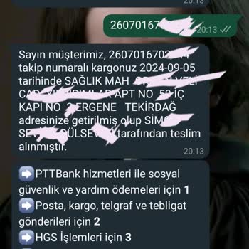 PTT Kargo Pasaportumun 3. Şahsa Teslim Edilmesi