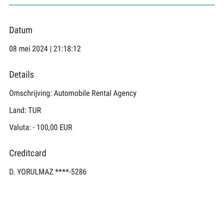 My Dmr Car Rental €100 Deposit Not Refunded