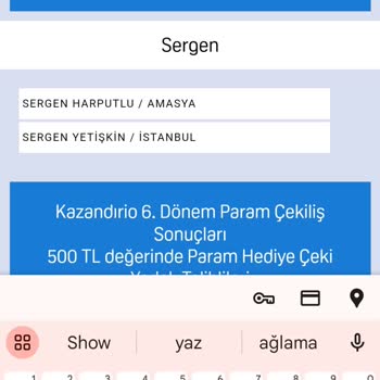 Kazandırio Çekiliş Sonuçları Şikayeti