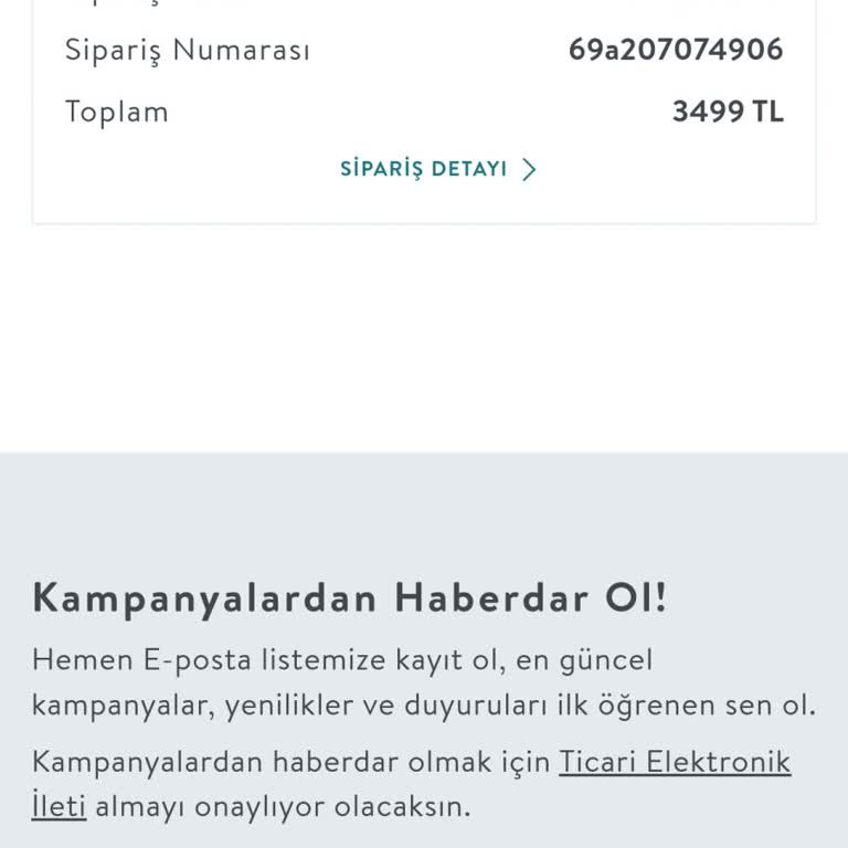 Vivense Siparişim Tarafıma Ulaşmadı