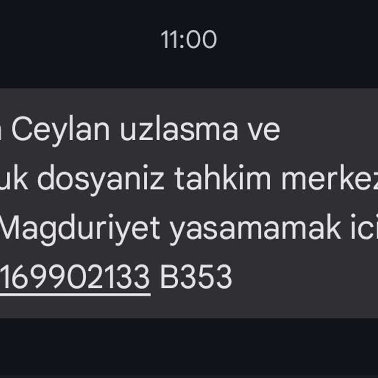 E.UZLASMA (SMS) Ekl- Uzlaşma Sahte Mesaj