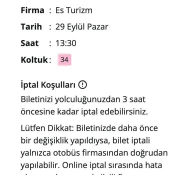 Enuygun.com Otobüs Varış Noktası Şikayeti