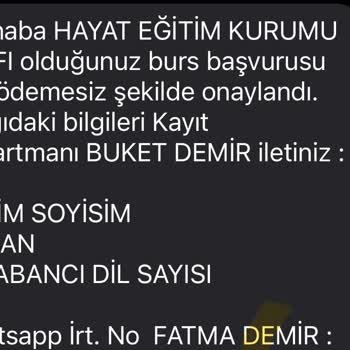 Hayat Eğitim Kurumu (Burs Başvuru) Hayat Eğitim Kurumu Vakfı Burs Başvurusunda Güvenlik Endişesi
