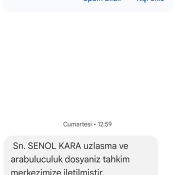 EKL UZLASMA (SMS) EKL-UZLAŞMA, Dan Gelen Mesaj