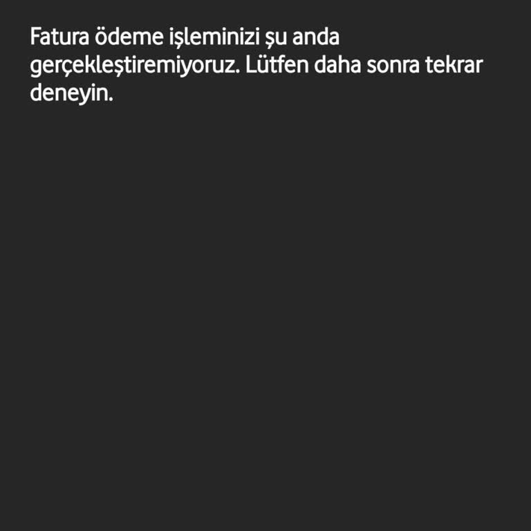 Vodafone Yanımda Uygulamasında Hizmet Erişimi Sorunu!