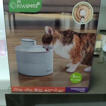 A101 Kiwi Pets Hareket Sensörlü Evcil Hayvan Su Çeşmesi İade Edilmiyor