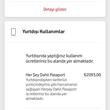 Yanlış Yurt Dışı Ücretlendirmesi Nedeniyle Mağduriyet Yaşıyorum