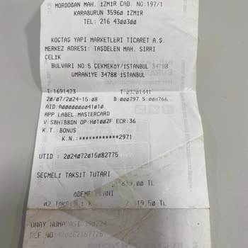 Koçtaş Firmasından Alınan Kırık Çıkan Ürün